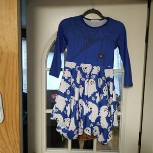 Unshine Swing Spider Ghosts Halloween Dress Size Girl's 10 Worn 1 Time